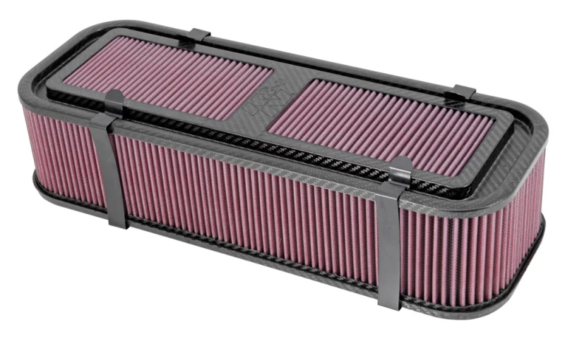 K&N Custom-Racing-Anlage 19 Zoll x 4,75 Zoll Carbon-Faser-Luftfilter