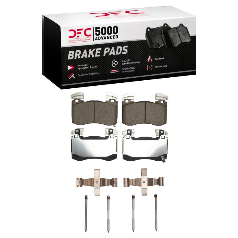 DFC 18-25 Genesis G70 Front 5000 Advanced Ceramic Brake Pads and Hardware Kit