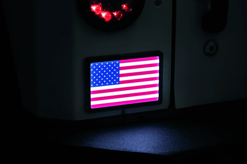 Kuryakyn Freedom Flag LED 4in X 6in Black