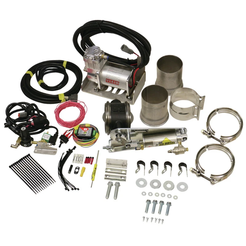 BD Diesel Auspuff-Klappe Universal 4,0 Zoll mit Luftkompressor