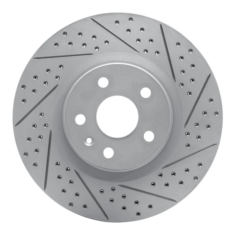 DFC 08-17 Cadillac Cts Front Right Drilled & Slotted Geoperformance Rotor