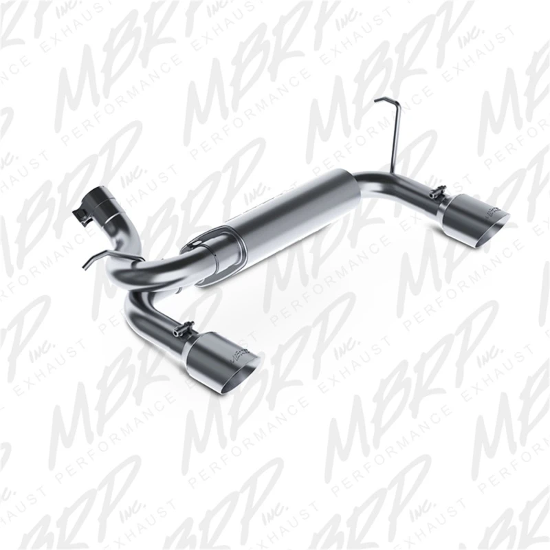 MBRP 07-14 Jeep Wrangler/Rubicon 3.6L/3.8L V6 Axle-Back Dual Rear Exit Aluminium Leistungs-Abgasanlage