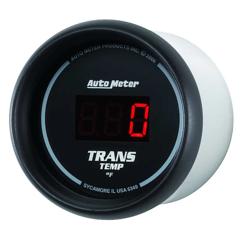 Autometer Z Series 52mm Black Digital 0-300 Deg F Transmission Temperature Gauge
