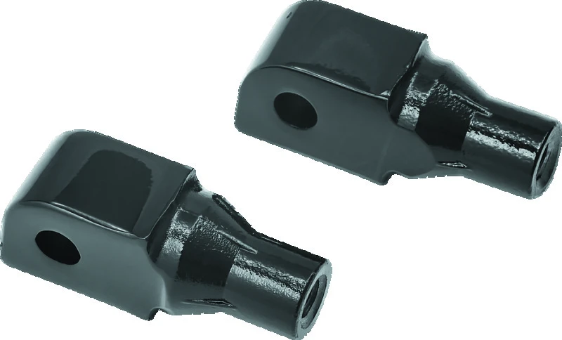 Kuryakyn Verjüngte Fußrastenadapter für Honda in Hochglanz Schwarz