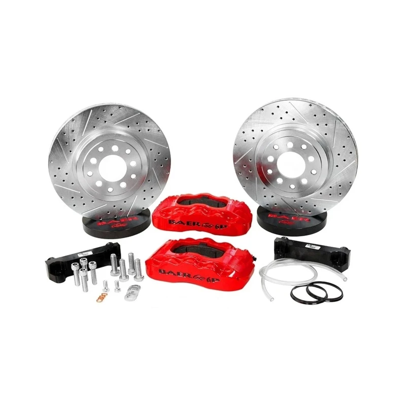 Baer Brakes 06-09 Chevy Trailblazer 2/4WD 14in Pro Rear Brake System - Red