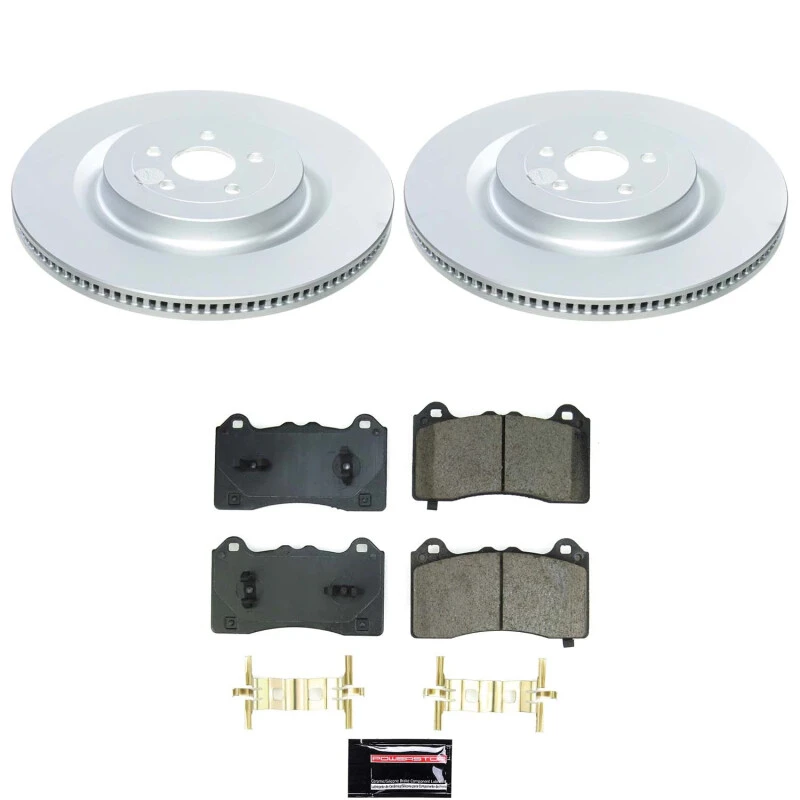 Power Stop 21-24 Ford Mustang Mach-E Front Z17 Coated Brake Kit