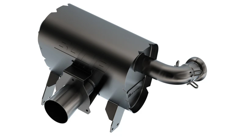 Borla 15-22 Can-Am Maverick X3 900cc Dreifach-Turbo Manifold-Back Auspuff S-Typ Muffler - Schwarz Beschichtet