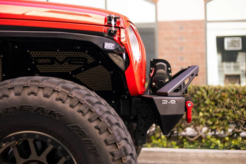 DV8 Offroad FS-25 Stubby Front Bumper mit Bull Bar für 07-23 Jeep Wrangler/Gladiator JT/JK/JL