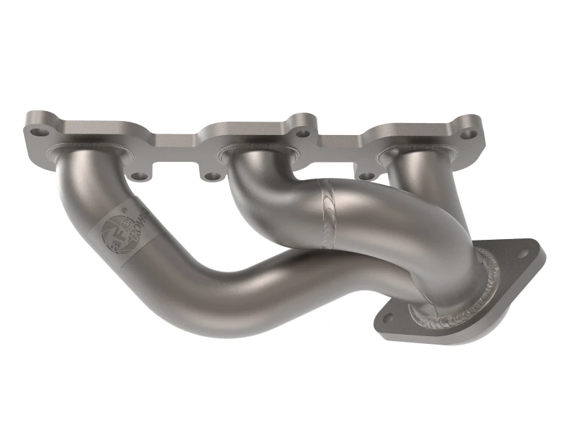 aFe Twisted Steel Shorty Header 11-17 Ford Mustang V6-3.7L - Titanoberfläche