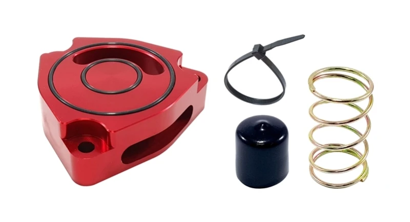 Torque Solution Blow Off BOV Sound Plate (Red) for 2014-2016 Kia Forte Koup Turbo