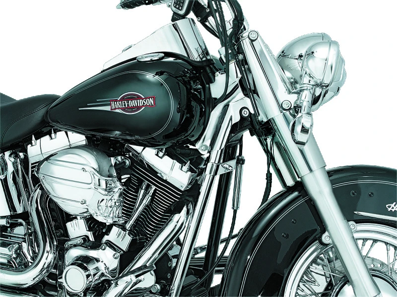 Kuryakyn Downtube Covers für 00-06 Softail in Chrom