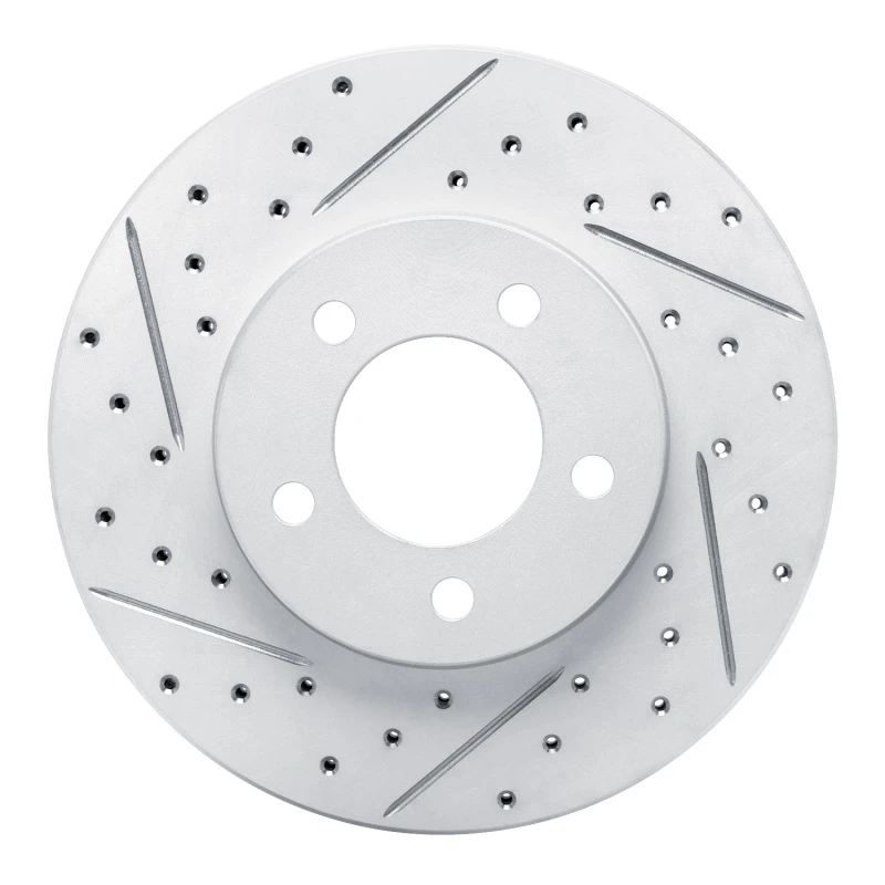 DFC 91-00 Ford Taurus Excl Sho Front Left Drilled & Slotted Geoperformance Rotor