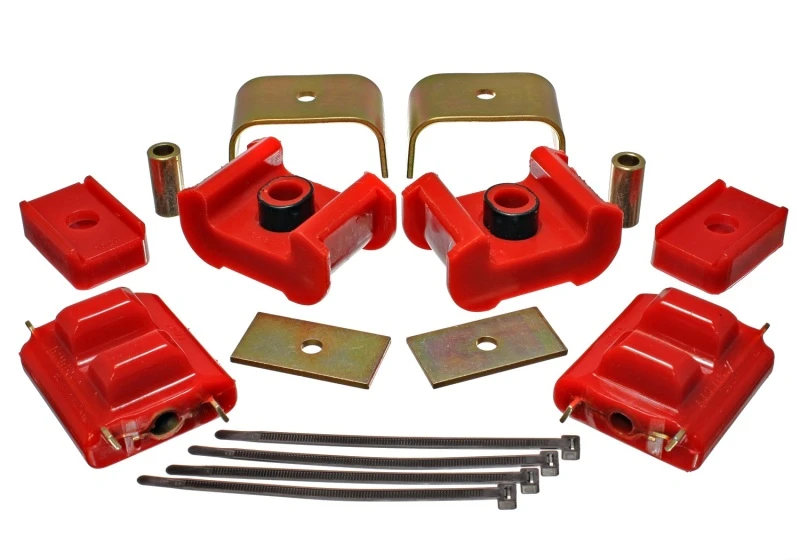 Energy Suspension 73-84 K5 Blazer 4WD Vollgröße Rot Komplett Motor- und Getriebehalter-Set Zink-Finish