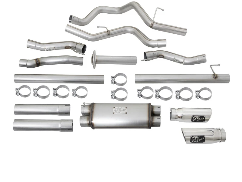 aFe MACHForce XP Auspuff Kat-Back SS-409 2017 Ford F-150 Raptor V6-3.5L (tt) mit polierten Endrohren