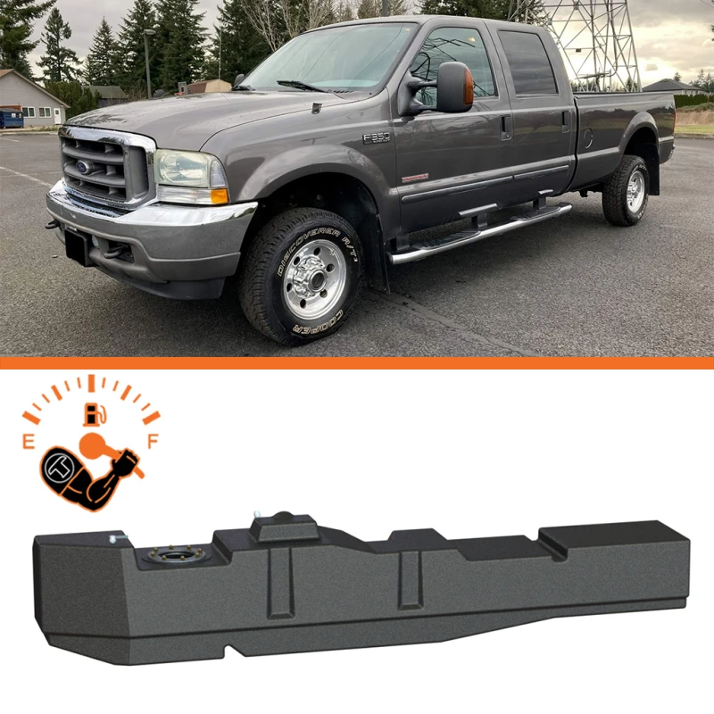Titan Kraftstofftanks 99-07 Ford F-250/F-350 PowerStroke Crew Cab Long Bed 67 Gallonen XXL Mitteltank