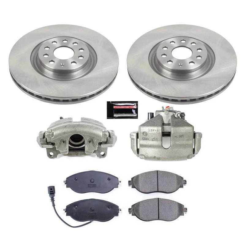Power Stop 19-21 Volkswagen Jetta Front Autospecialty Kit w/Cals