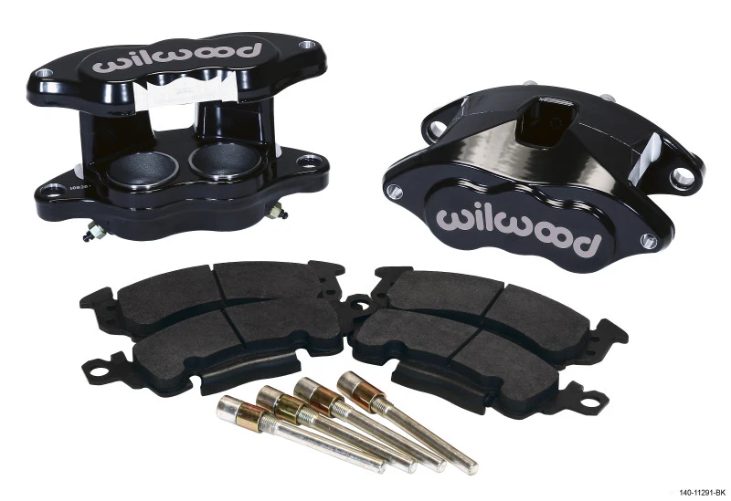Wilwood D52 Vordere Bremse - Schwarz pulverbeschichtet 2,00 / 2,00 Zoll Kolben 1,04 Zoll Rotor