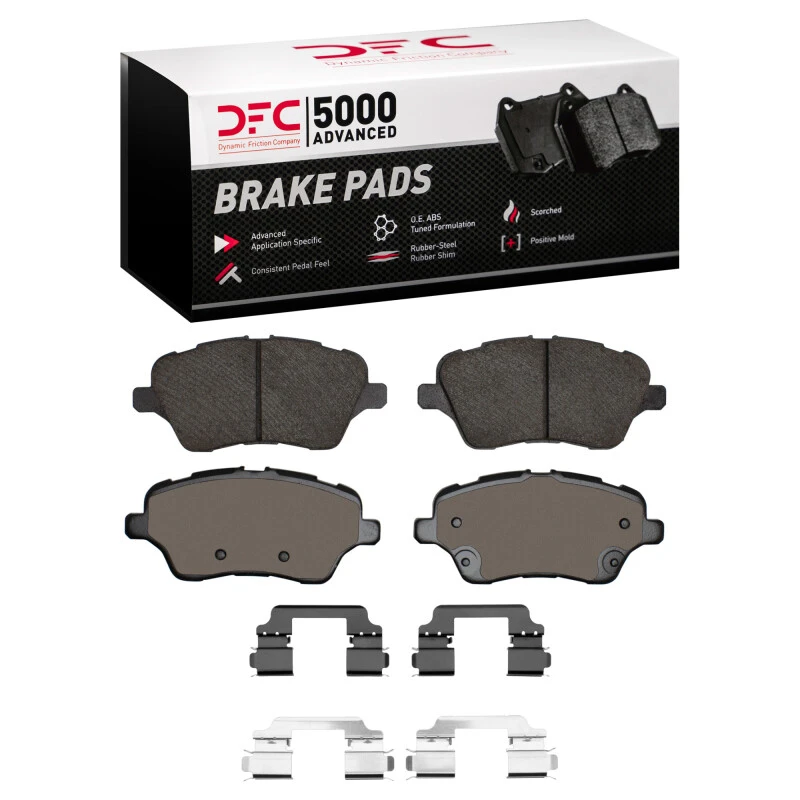DFC 14-23 Ford Fiesta (USA/Canada) Front 5000 Advanced Ceramic Brake Pads and Hardware Kit