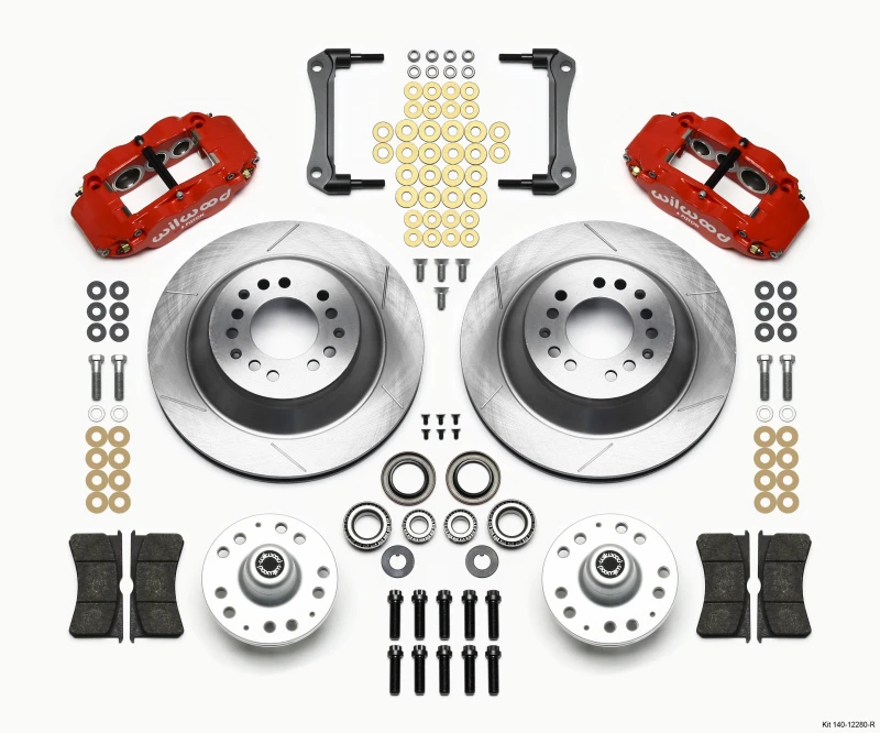 Wilwood Narrow Superlite 6R Vordere Nabe & 1PC Rtr Kit 12,88 Zoll-Rot 79-81 Camaro