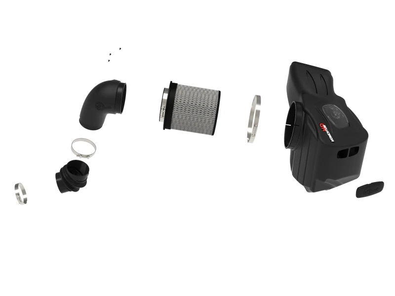aFe POWER Momentum HD Kaltluft-Ansaugsystem mit Pro Dry S Medien für 19-20 RAM Diesel LKW L6-6.7L (td)