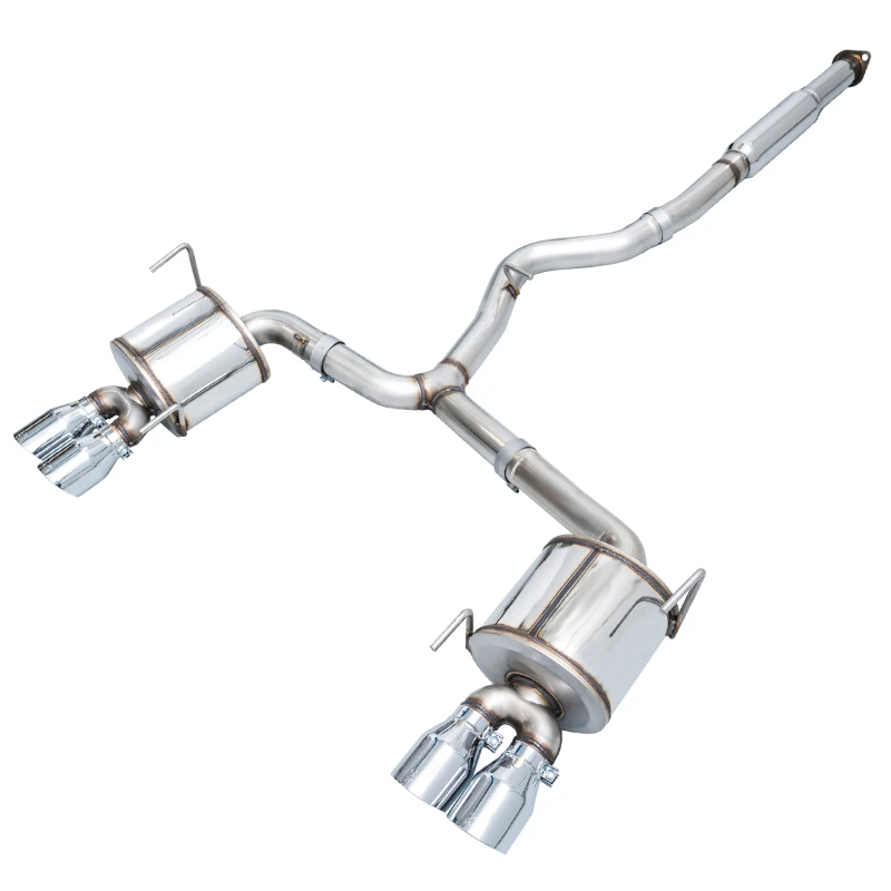 AWE Tuning Subaru STI VA / WRX GV / STI GV Sedan Touring Edition Auspuff - Chrom Silber Spitze (102mm)