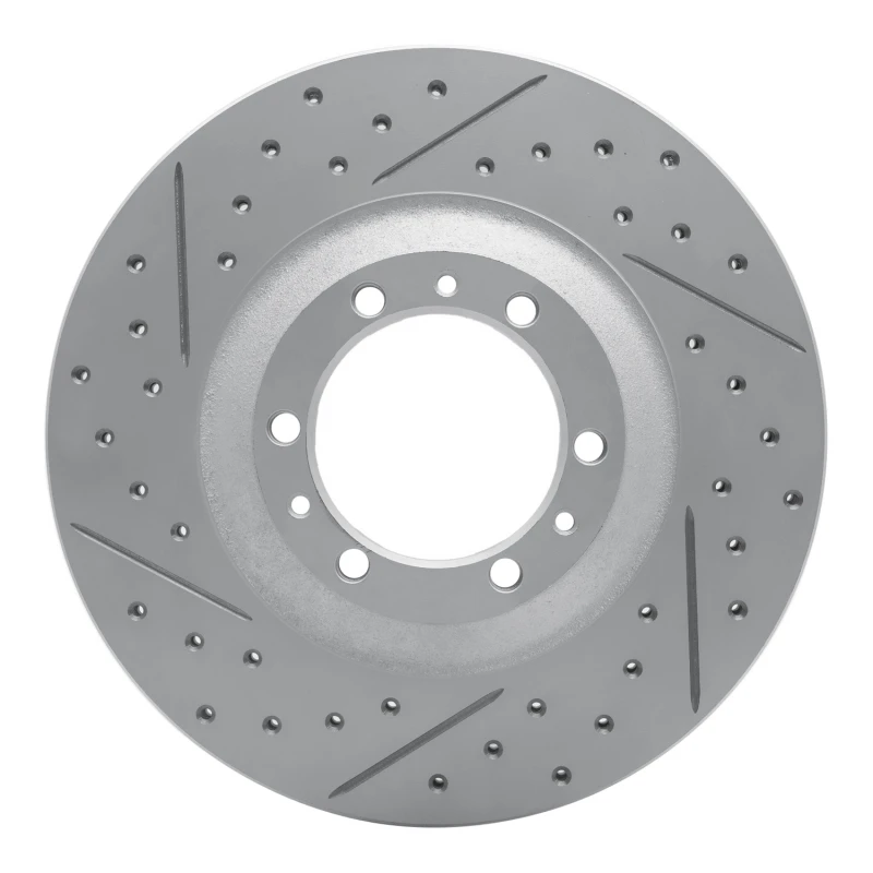 DFC 92-02 Acura SLX Front Left Drilled & Slotted Geoperformance Rotor