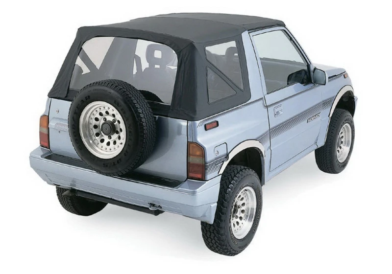Rampage Soft Top OEM Ersatz für 1999–2004 Chevy Tracker & Suzuki Vitara – Black Diamond