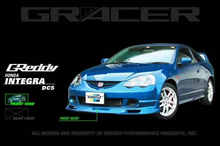 GReddy GRacer Front Lip Spoiler für 2002-2004 Acura RSX