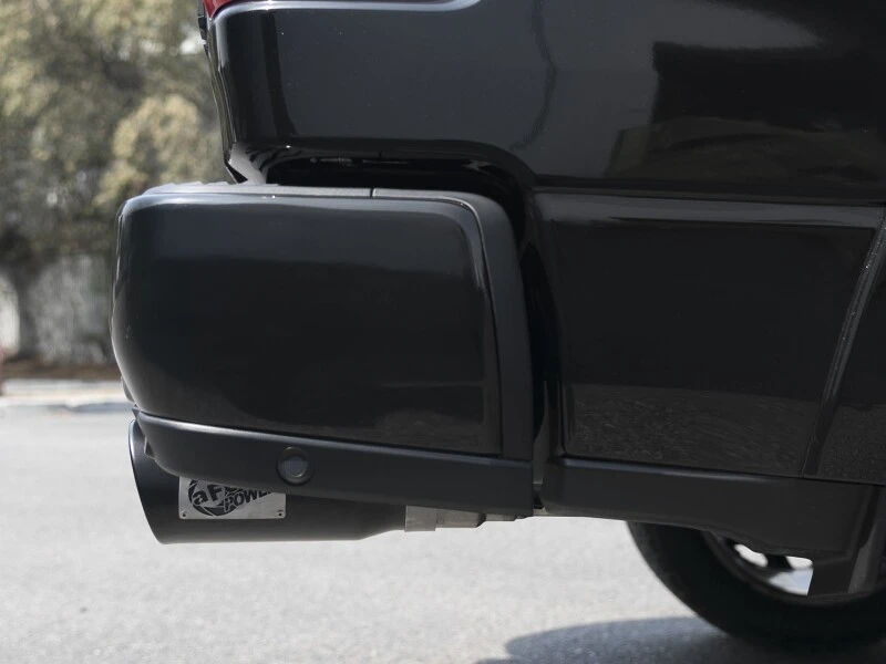 aFe MACH Force-XP 4-1/2in Stahl OE-Ersatz Auspuff-Endrohre - 2021+ Dodge Ram (5,7L V8) - Schwarz