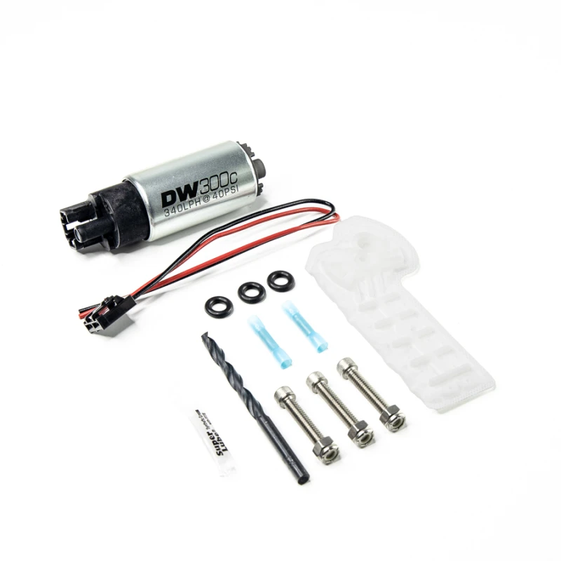 DeatschWerks 15-19 Golf R/15-18 1.8/15-18 GTI 340lph Kompakt-Kraftstoffpumpe ohne Clips mit 9-1060 Installationskit