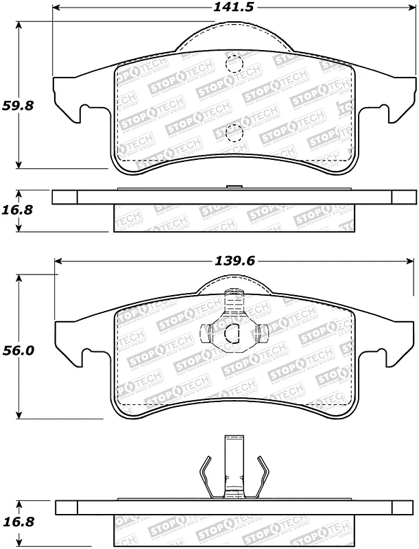 StopTech Street Select Brake Pads