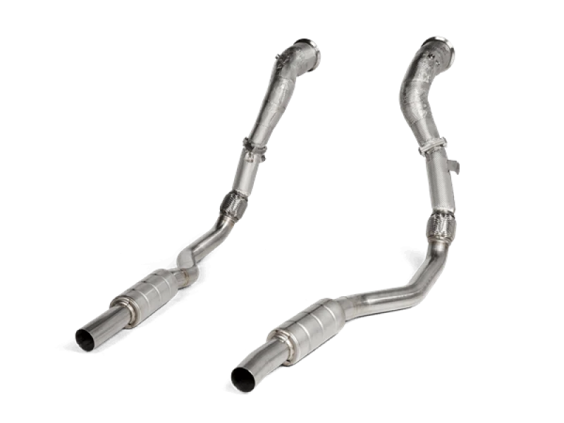 Akrapovic 2020 Audi RS6 Avant (C8) DownPipe (SS) w/Link Pipe Set (Does Not Fit w/L-AU/SS/6)