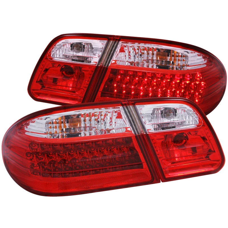 ANZO 1996-2002 Mercedes Benz E-Klasse W210 LED-Rückleuchten Rot/Klar