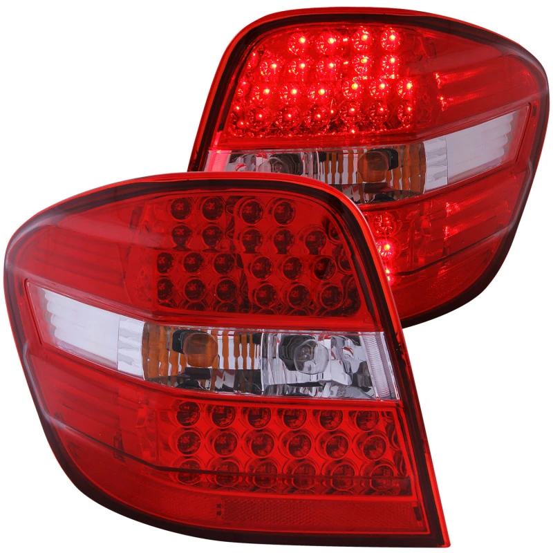 ANZO 2006-2007 Mercedes Benz M-Klasse W164 LED-Rückfahrscheinwerfer Rot/Klar
