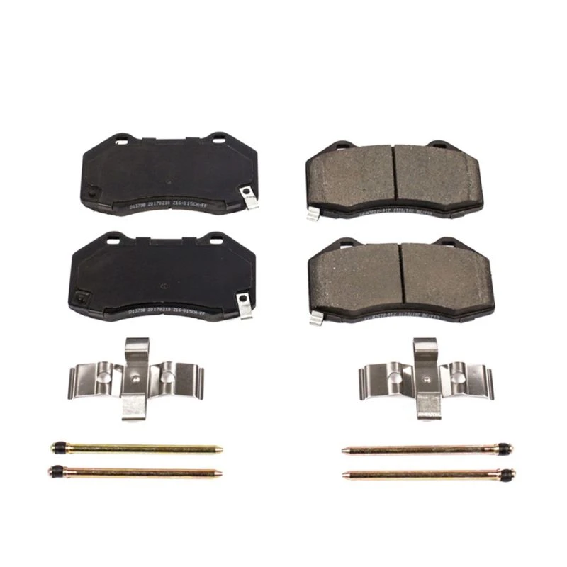 powerstop_17-1379B-679451250470b Power Stop 17-18 Fiat 124 Spider Front Z17 Evolution Ceramic Brake Pads w/Hardware