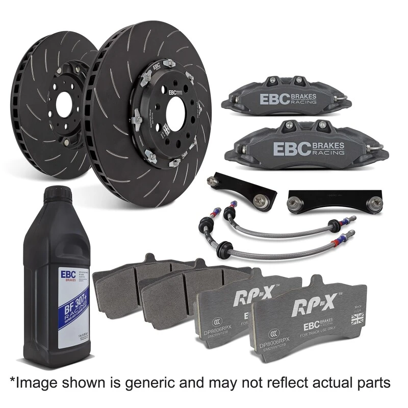 EBC Racing 22-25 BMW 220i G42 Coupe 2.0T Anodized Apollo-6 Calipers 355mm Rotors Front Big Brake Kit