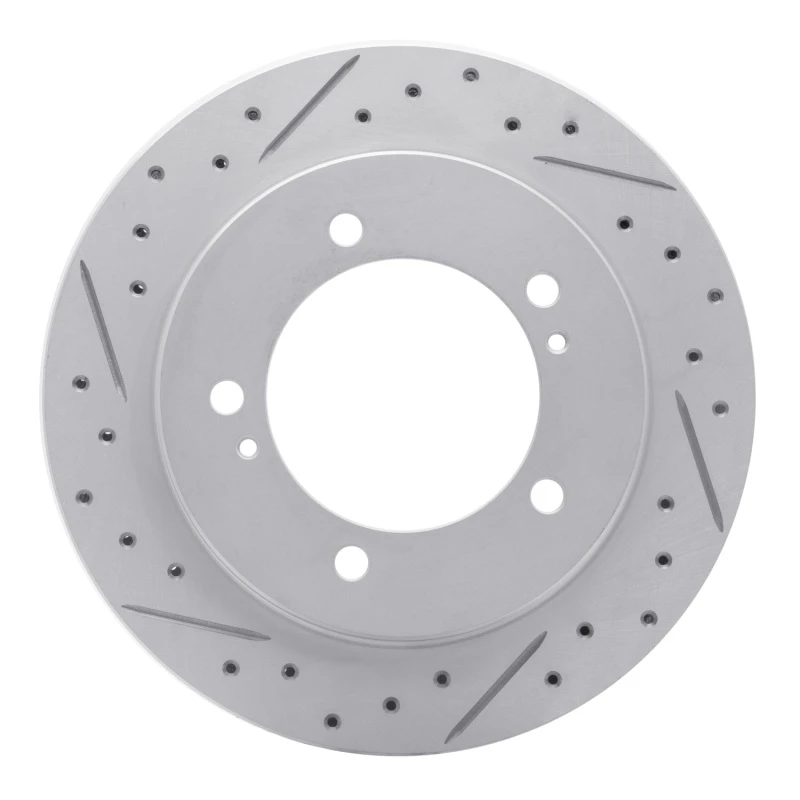 DFC 99-04 Chevrolet Tracker Front Left Drilled & Slotted Geoperformance Rotor