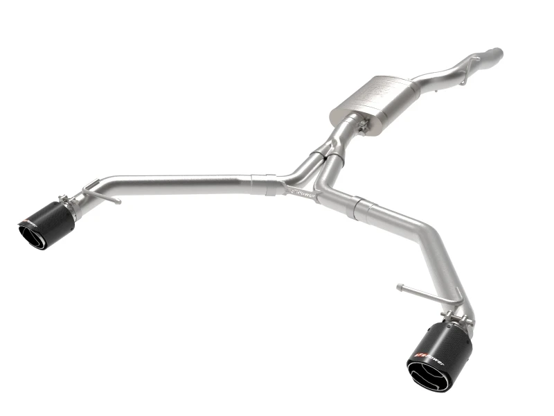 aFe MACH Force-Xp 13-16 Audi Allroad L4 SS Axle-Back Auspuffanlage mit Carbon-Tipps
