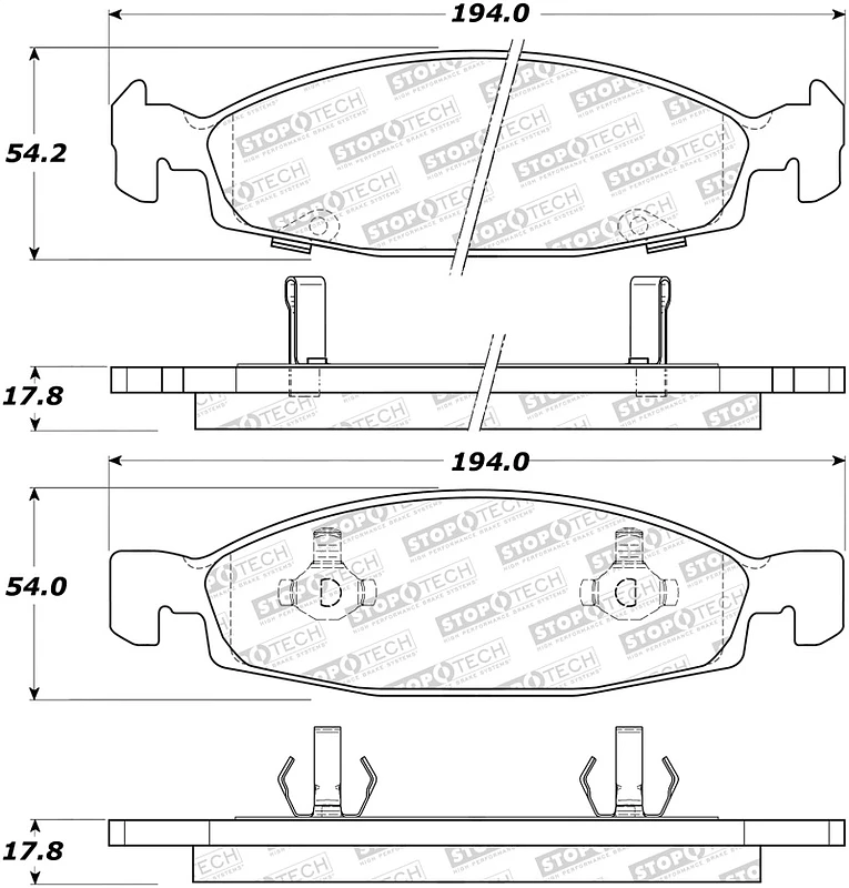 StopTech Street Brake Pads