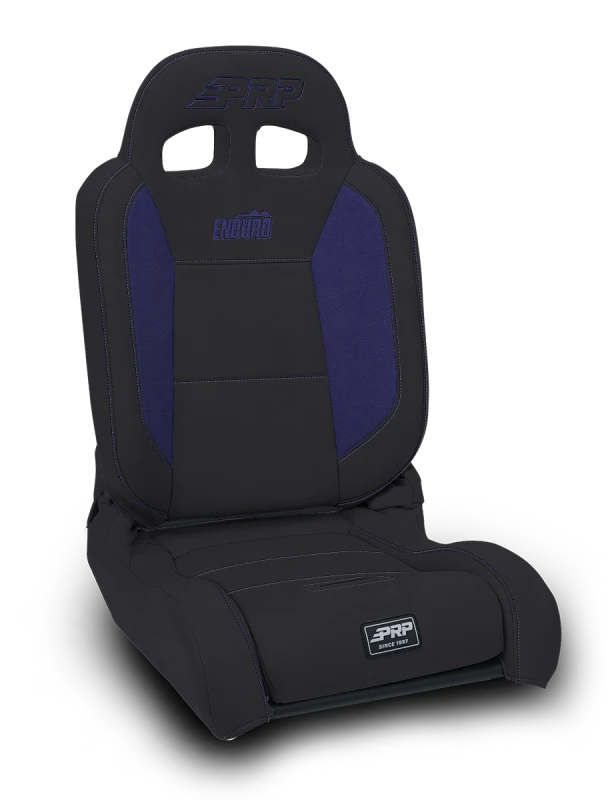 PRP EnduroDaily Reclining Suspension Seat - Black/Purple Vinyl - Driver