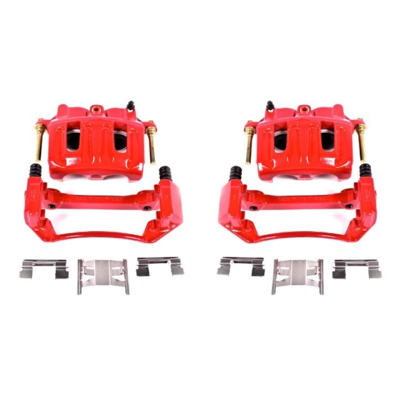Power Stop 99-03 Ford F-150 Front Red Calipers w/Brackets - Pair