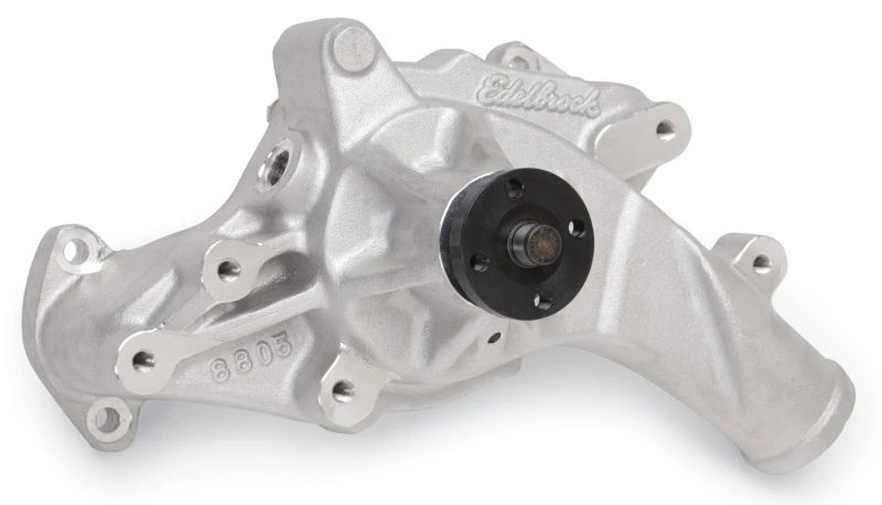 Edelbrock-Wasserpumpe Hochleistung Ford 1965-76 FE V8-Motoren Standardlänge Satin-Finish