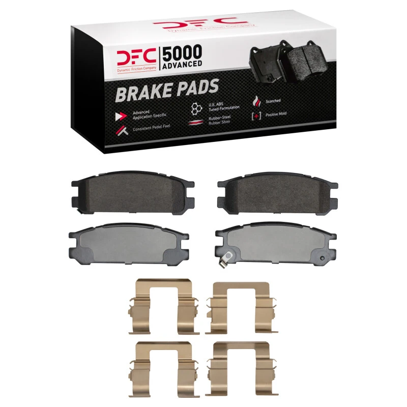 DFC 90-94 Subaru Legacy Rear 5000 Advanced Ceramic Brake Pads and Hardware Kit
