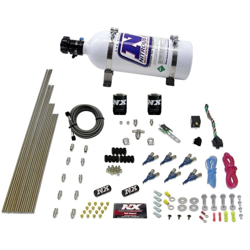 Nitrous Express V6AN Benzin-EFI Nitrous Kit (150-375PS) mit 5lb Flasche