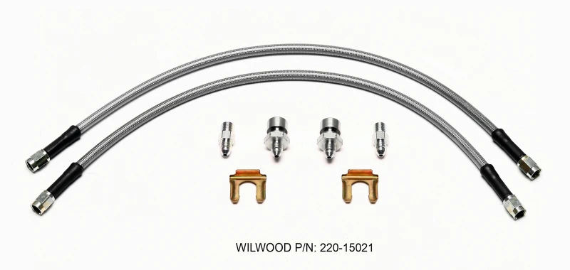 Wilwood Flexline-Kit 18 Zoll -3 3/8-24 IF 1/8 NPT Gerade