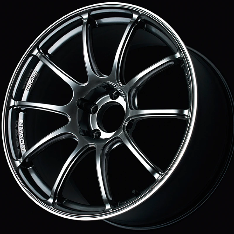 Advan RZII 18x8.5 / +31 Offset / 5x114.3 / 73mm Bore / Racing Hyper Black and Ring