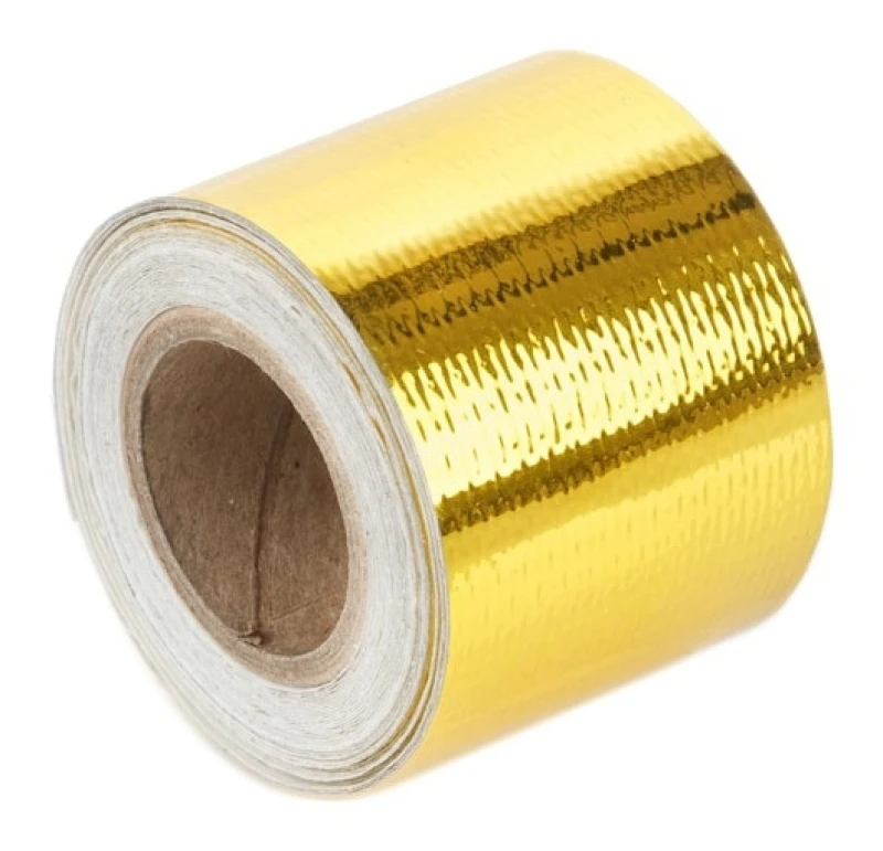 Torque Solution Gold Reflective Heat Tape Universal 2in x 30ft