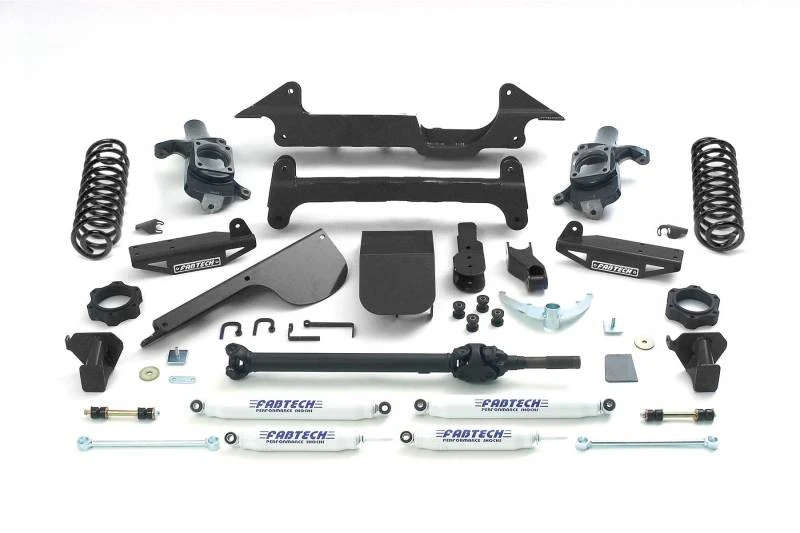 Fabtech 03-08 Hummer H2 Suv/Sut 4WD mit hinteren Coil-Federn 6-Zoll-Perf-System mit Perf-Shocks