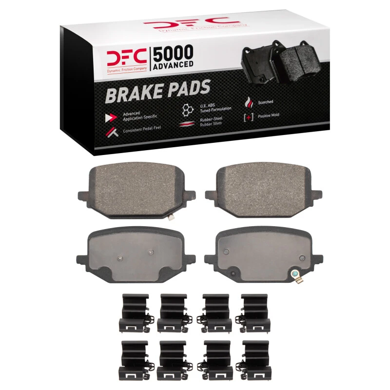 DFC 20-25 Ford Explorer Rear 5000 Advanced Low Metallic Brake Pads and Hardware Kit