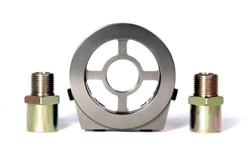 BLOX Racing Oil Filter Block Adapter Silver / For Oil Pressure / Oil Temperature